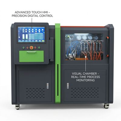 CRB-D1500 banco di prova della pompa Common Rail con raffreddamento da ventilatore a carico pesante 50.000 ore di funzionamento e controllo PLC semplificato
