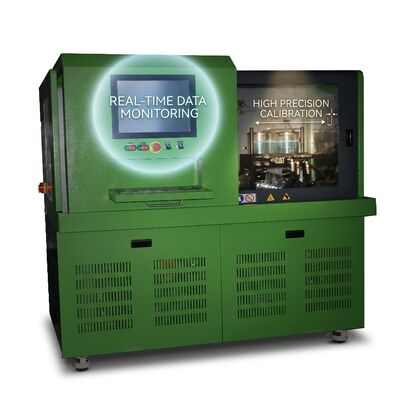 CRB-D1500 banco di prova della pompa Common Rail con raffreddamento da ventilatore a carico pesante 50.000 ore di funzionamento e controllo PLC semplificato