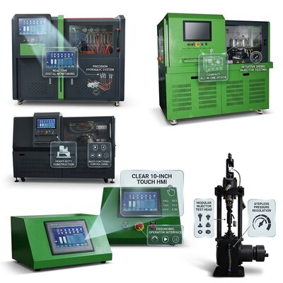 CRP-Multi 4-in-1 Universal Diesel Pump Test Bench con VFD di 15 kW e intervallo di pressione 2500 bar